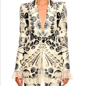ISO Alexander McQueen cabinet of shells jacket in eithe white or black